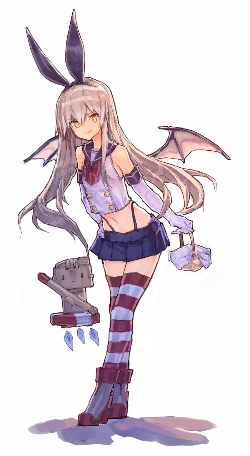 shimakaze and rensouhou-chan (kantai collection) drawn by air_qh
