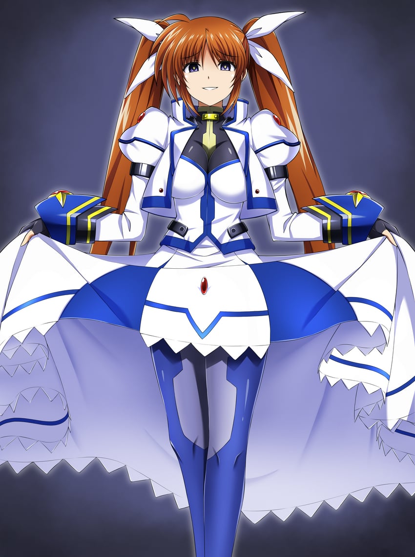 takamachi nanoha (lyrical nanoha and 1 more) drawn by oshimaru026