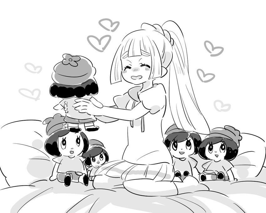 lillie and selene (pokemon and 1 more) drawn by amagaeru_(amapippi052525)