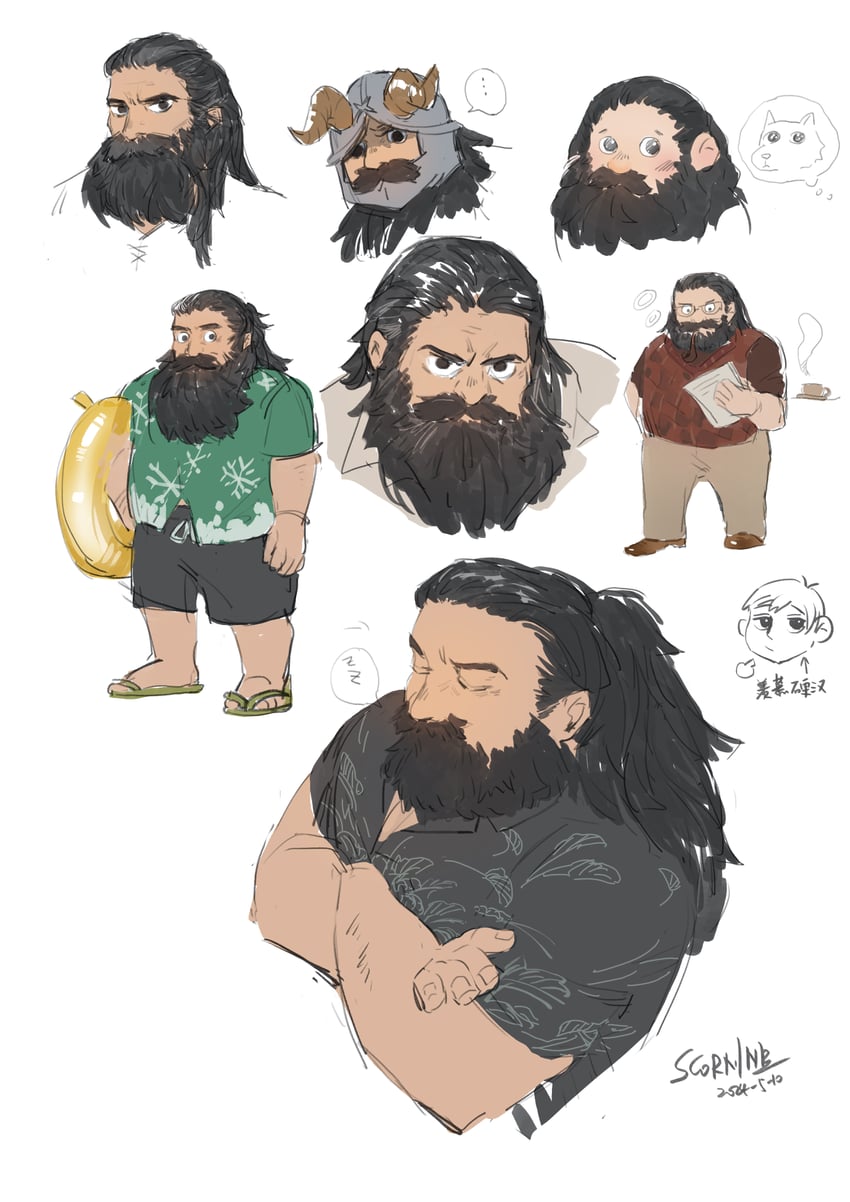 senshi and chilchuck tims (dungeon meshi) drawn by scornine