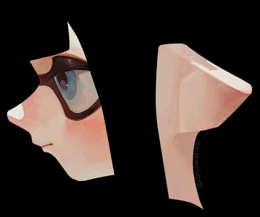 inkling player character and inkling girl (splatoon) drawn by ouoxz0t881876