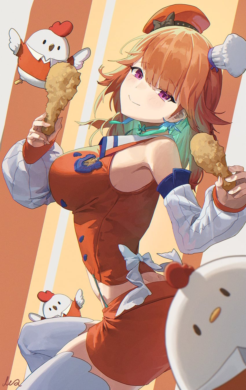 takanashi kiara and kfp employee (hololive and 1 more) drawn by m.q_(mqkyrie)