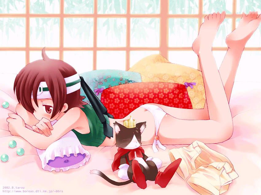 yuffie kisaragi and cait sith (final fantasy and 1 more) drawn by b.tarou