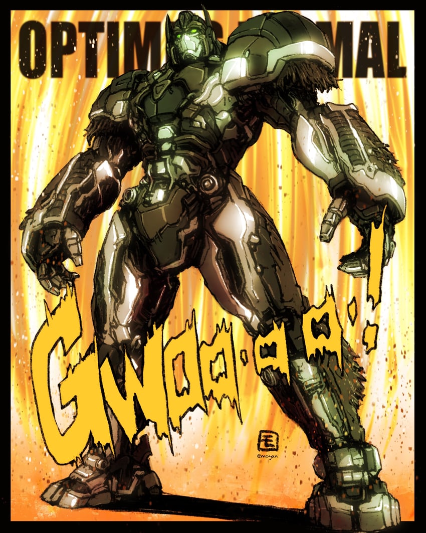 optimus primal (transformers and 3 more) drawn by moyan