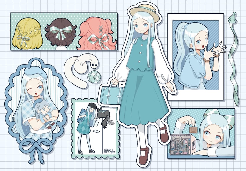 coco, brushbuddy, agott, richeh, and tetia (tongari boushi no atelier) drawn by 15qla