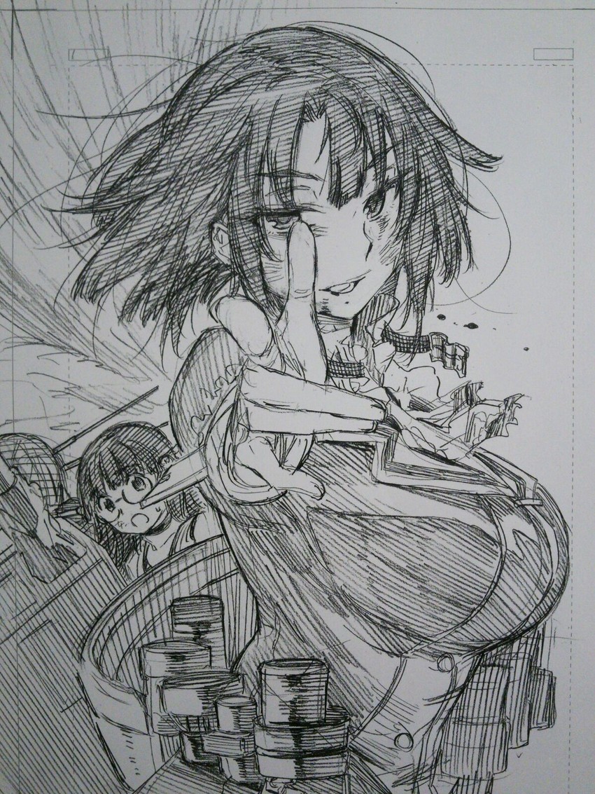 takao, maya, and choukai (kantai collection) drawn by kojima_takeshi