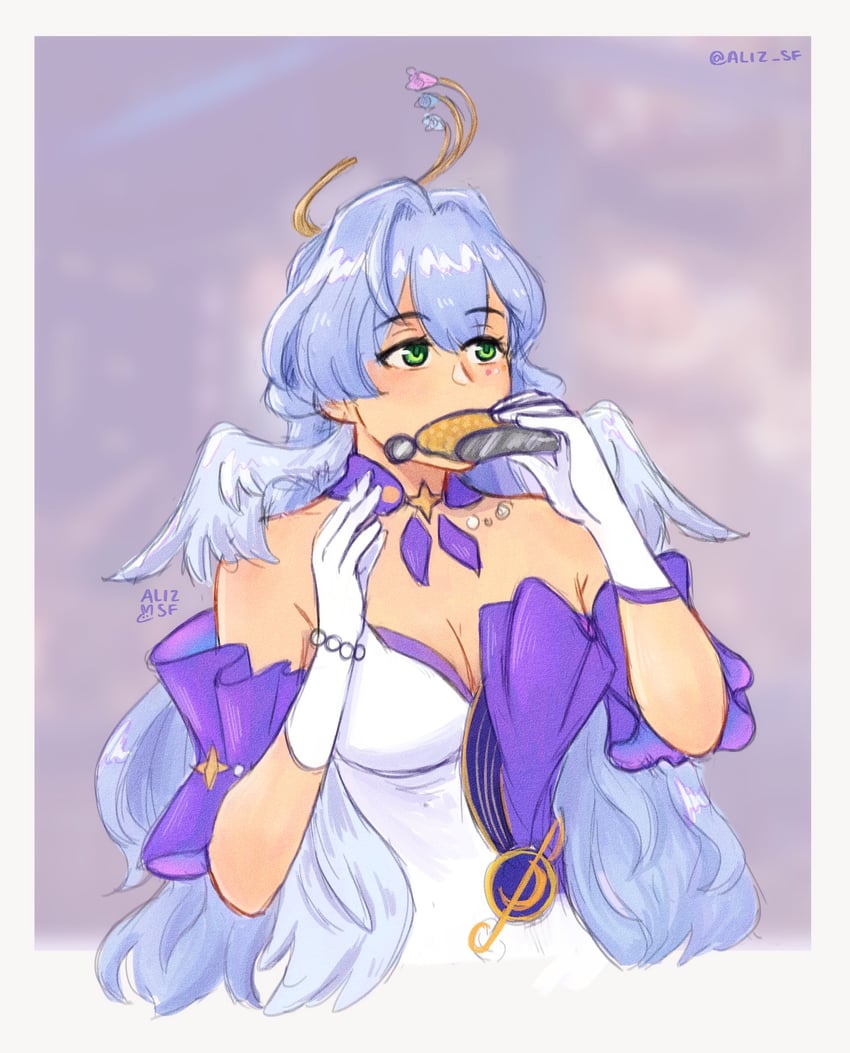 robin (honkai and 1 more) drawn by aliz_sf