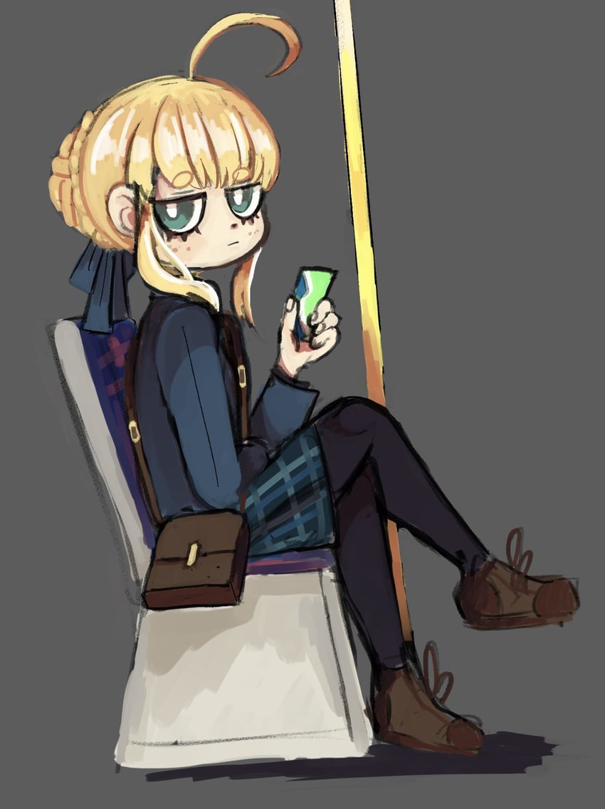 artoria pendragon and saber (fate and 1 more) drawn by madocactus