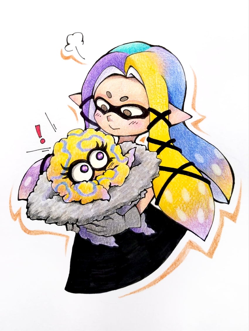 tao blu and yoko (splatoon and 1 more) drawn by co_ma_tsu_na