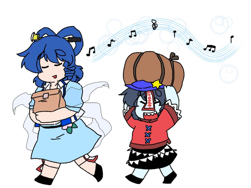 kaku seiga and miyako yoshika (touhou) drawn by yanagita_(daitai_2_ton)
