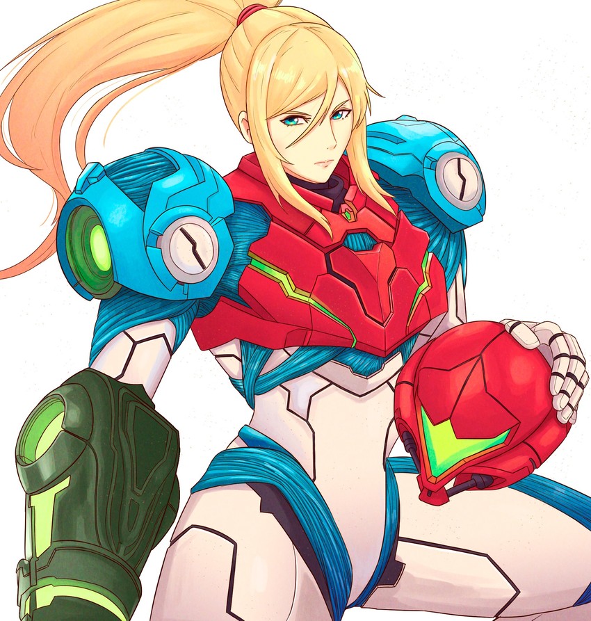 samus aran (metroid and 1 more) drawn by truejekart