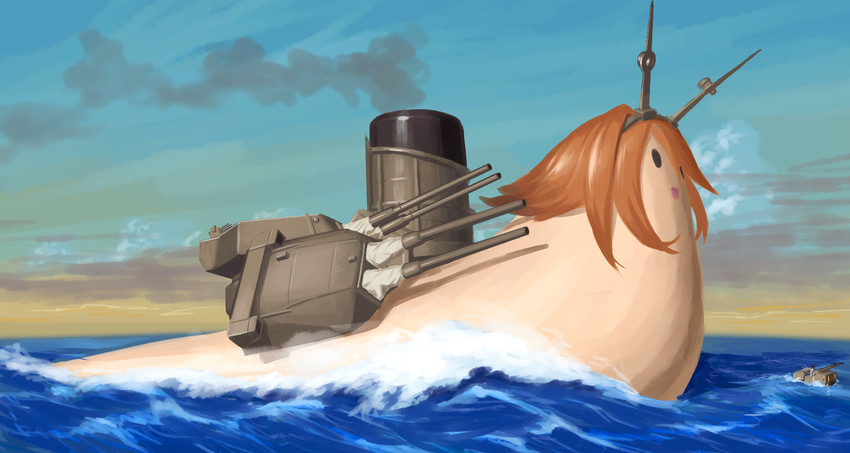 shimakaze, rensouhou-chan, and mutsu (kantai collection) drawn by blew_andwhite