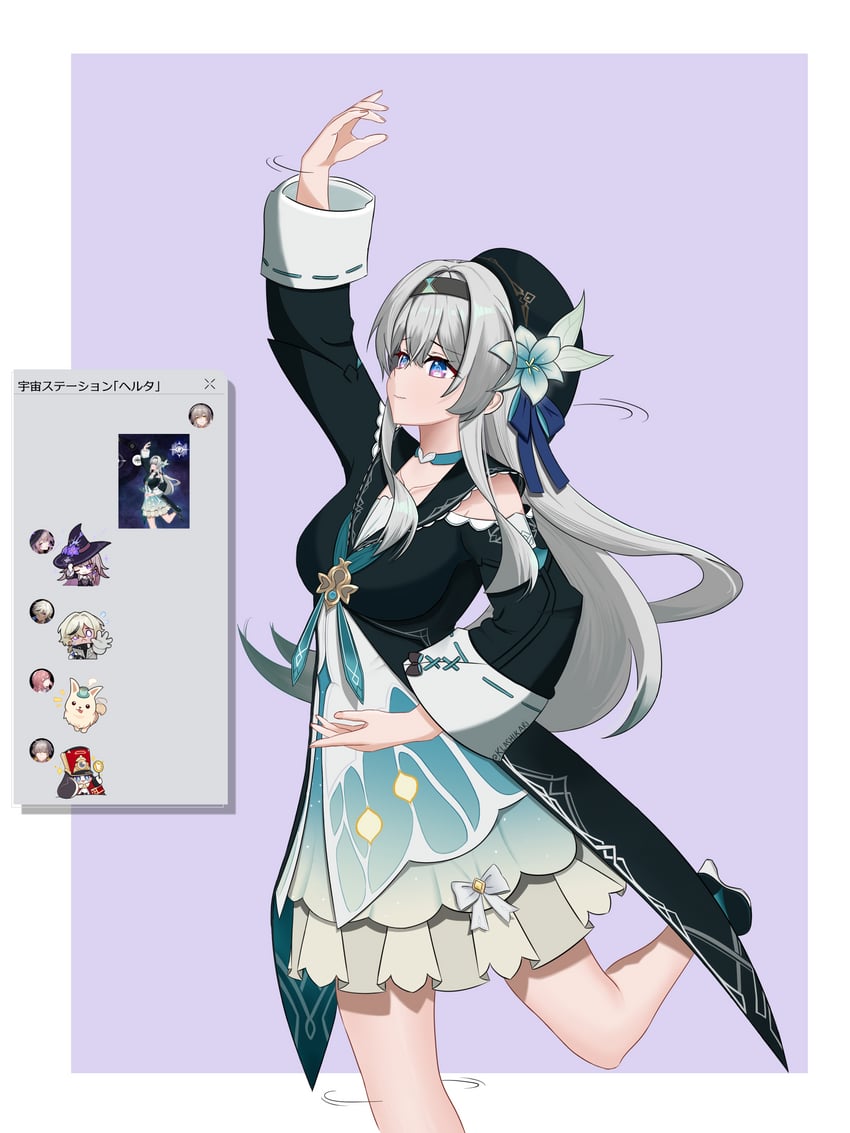 trailblazer, firefly, stelle, caelus, herta, and 5 more (honkai and 1 more) drawn by klashikari