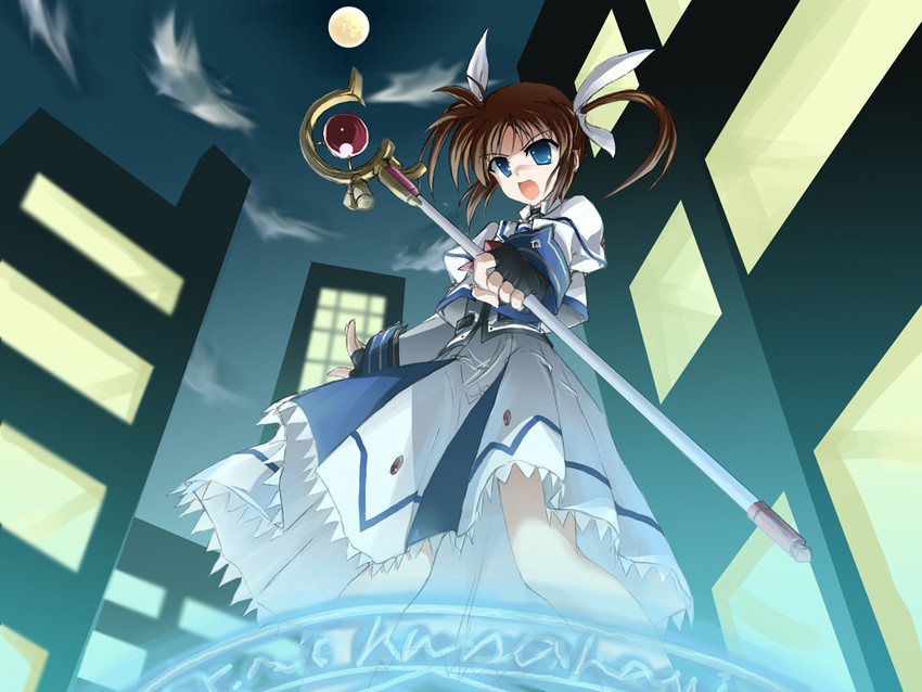 takamachi nanoha and raising heart (lyrical nanoha and 2 more)