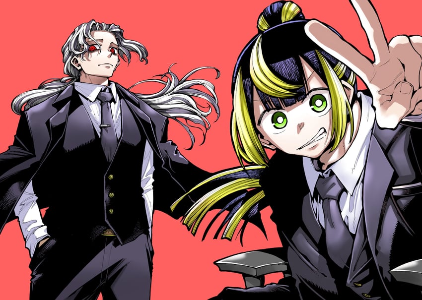 garyou hanagami and shinobu miyama (ryuu to chameleon) drawn by ishiyama_ryo