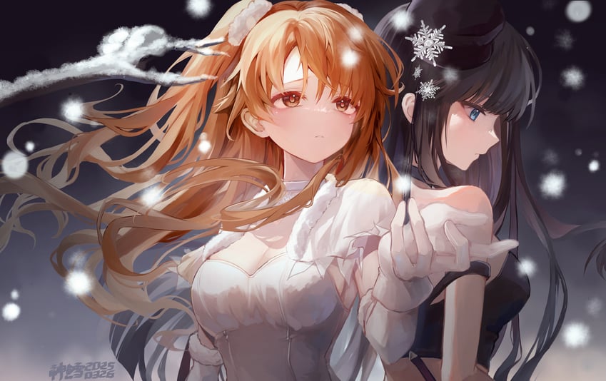touma kazusa and ogiso setsuna (white album and 1 more) drawn by willfin