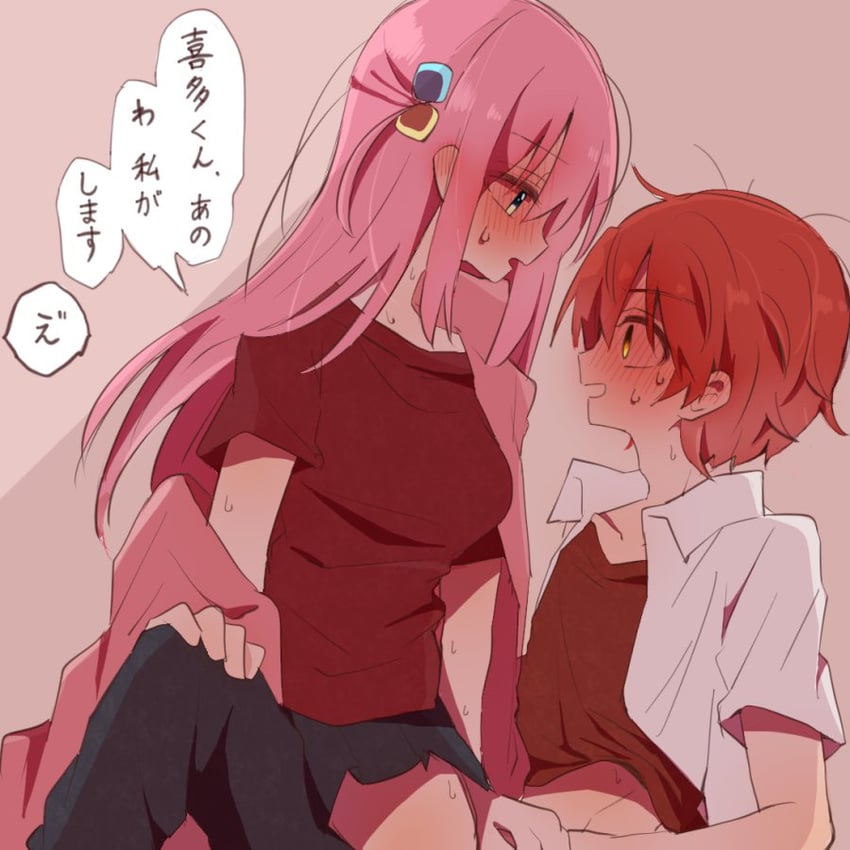 gotoh hitori and kita ikuyo (bocchi the rock!) drawn by warashi67
