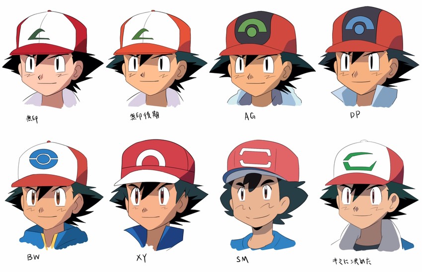ash ketchum (pokemon and 6 more) drawn by mahoro_(minase_mahoro)