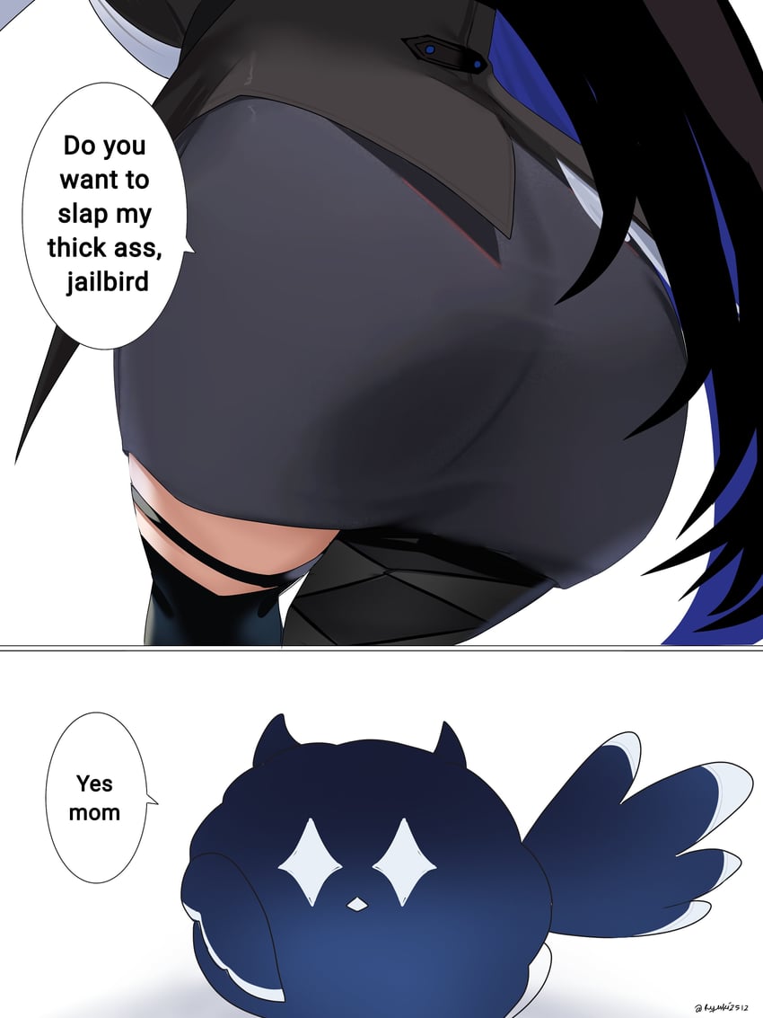 nerissa ravencroft and jailbird (hololive and 1 more) drawn by ryuuki_(artist)