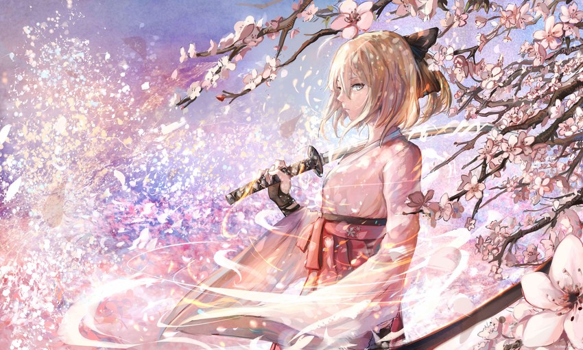 okita souji (fate and 1 more) drawn by sishenfan
