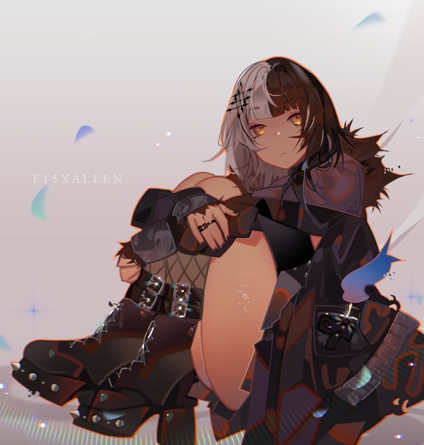 shiori novella (hololive and 1 more) drawn by f15xallen
