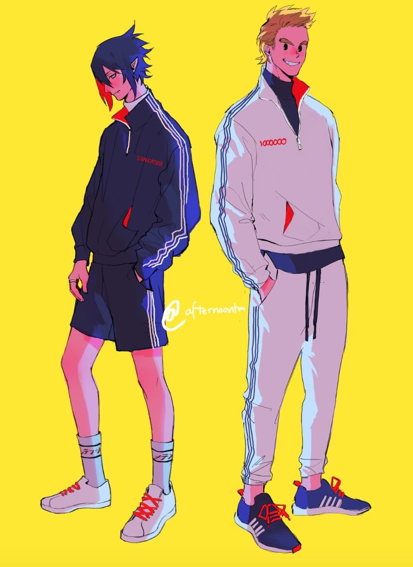 togata mirio and amajiki tamaki (boku no hero academia) drawn by afternoontm