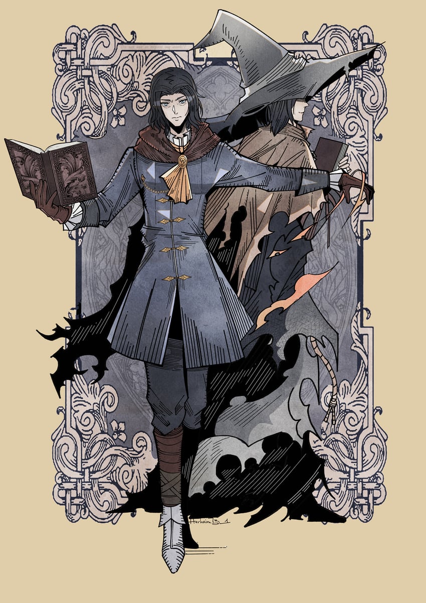 karla and orbeck of vinheim (dark souls and 1 more) drawn by herheim