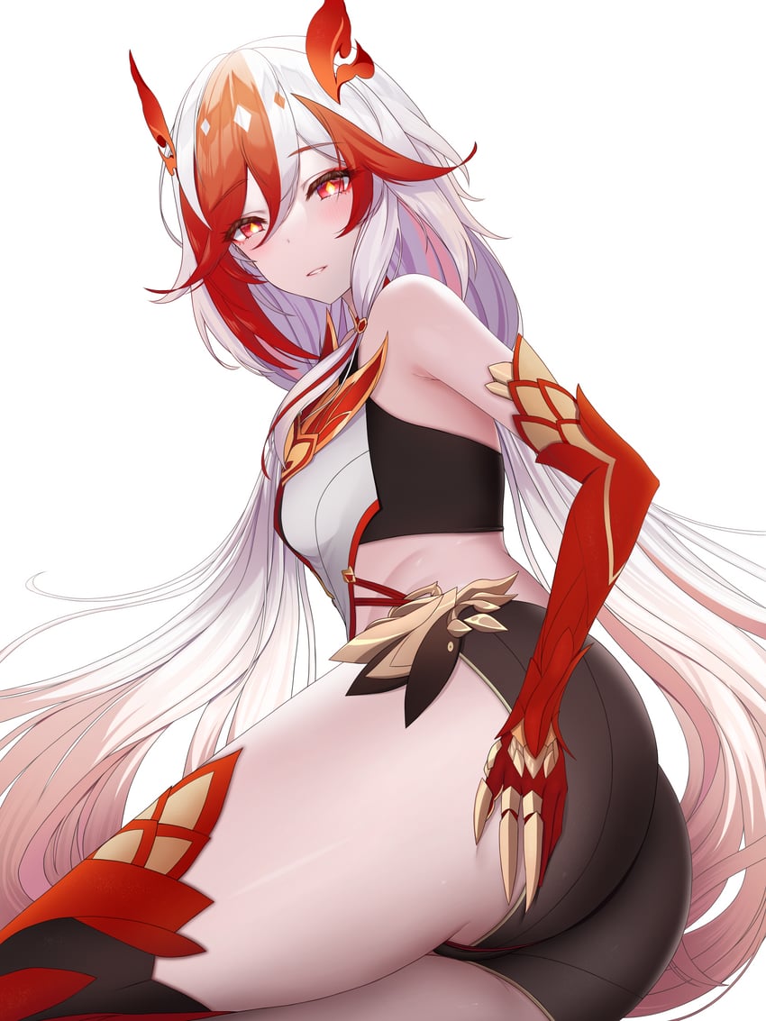 fu hua (honkai and 1 more) drawn by kallen_majnun