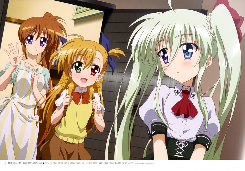 takamachi nanoha, vivio, and einhard stratos (lyrical nanoha and 1 more)