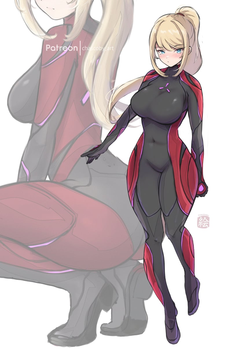 samus aran (metroid and 1 more) drawn by chascoby