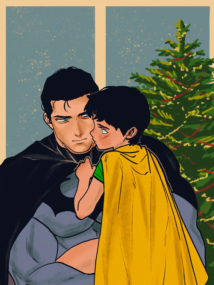 bruce wayne and jason todd (dc comics and 1 more) drawn by my_northstar