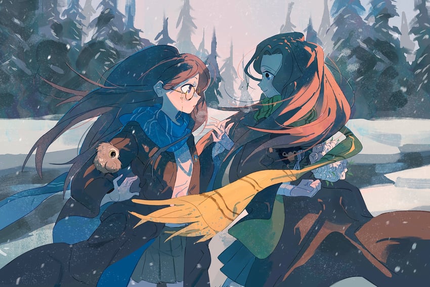 cattleya and bernadette gustav (wizarding world and 2 more) drawn by lnvinne