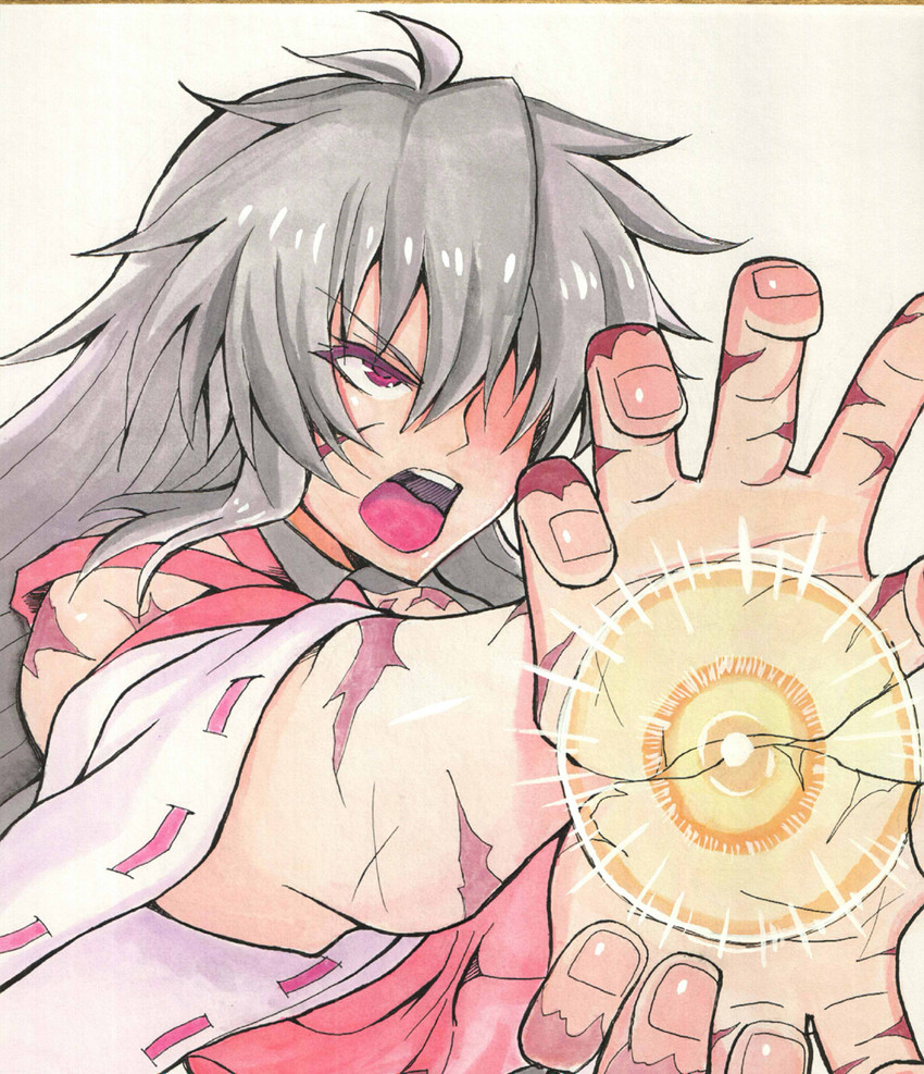 sendai hakurei no miko (original and 2 more) drawn by yagami_(mukage)