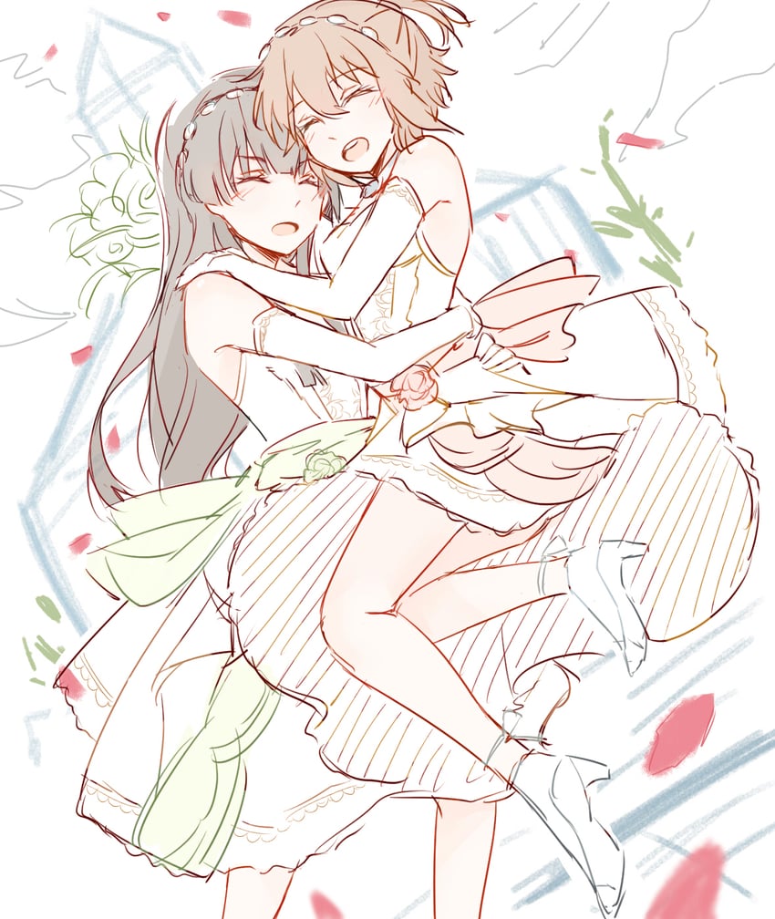 etou kanami and juujou hiyori (toji no miko) drawn by lionet0806