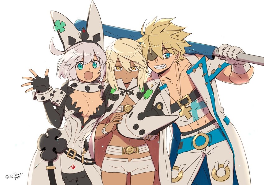 Ramlethal Valentine Elphelt Valentine And Sin Kiske Guilty Gear And 1 More Drawn By Asaya Minoru Danbooru