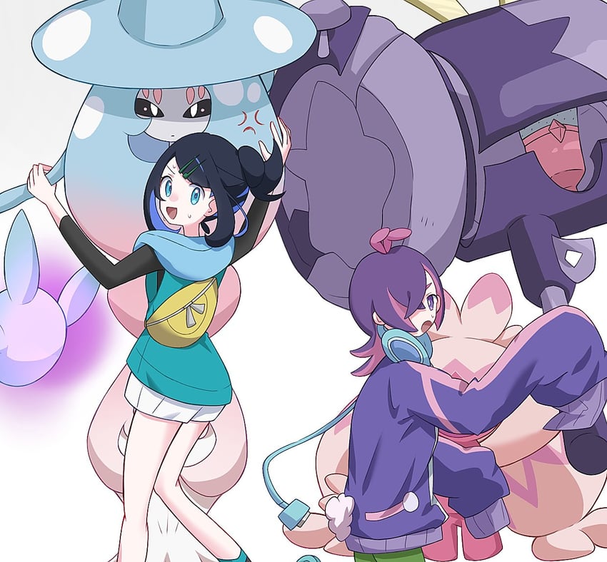 liko, hatterene, dot, and tinkaton (pokemon and 1 more) drawn by seiun_(hoshigumo_72)