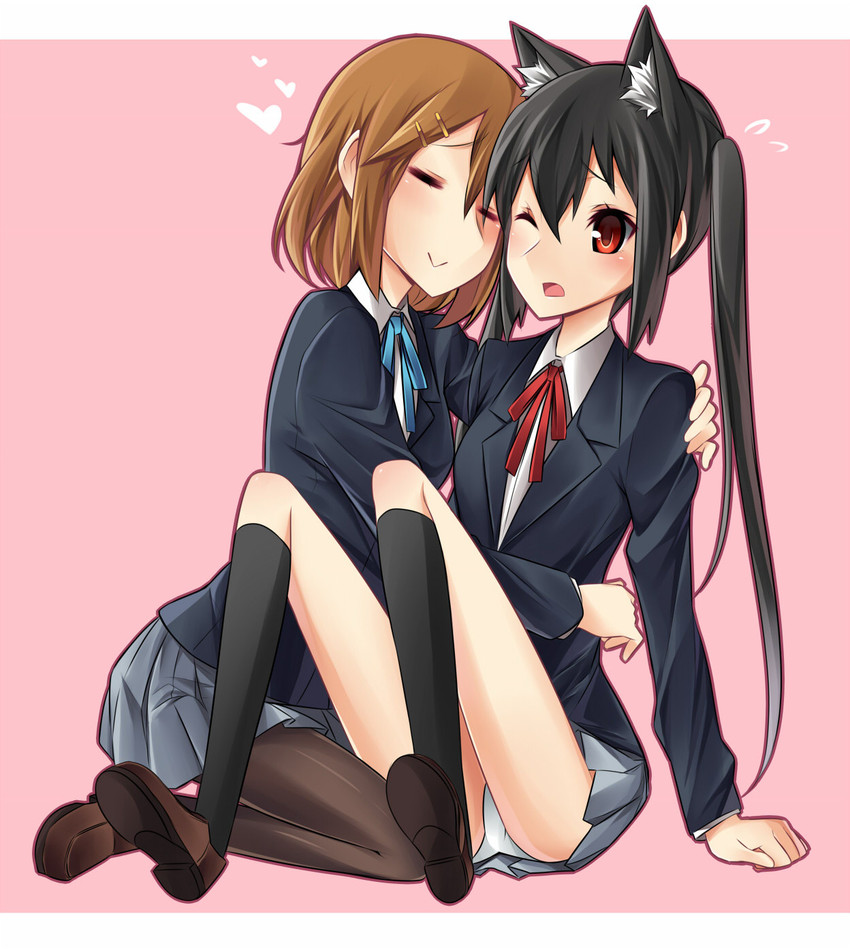 nakano azusa and hirasawa yui (k-on!) drawn by sigm@