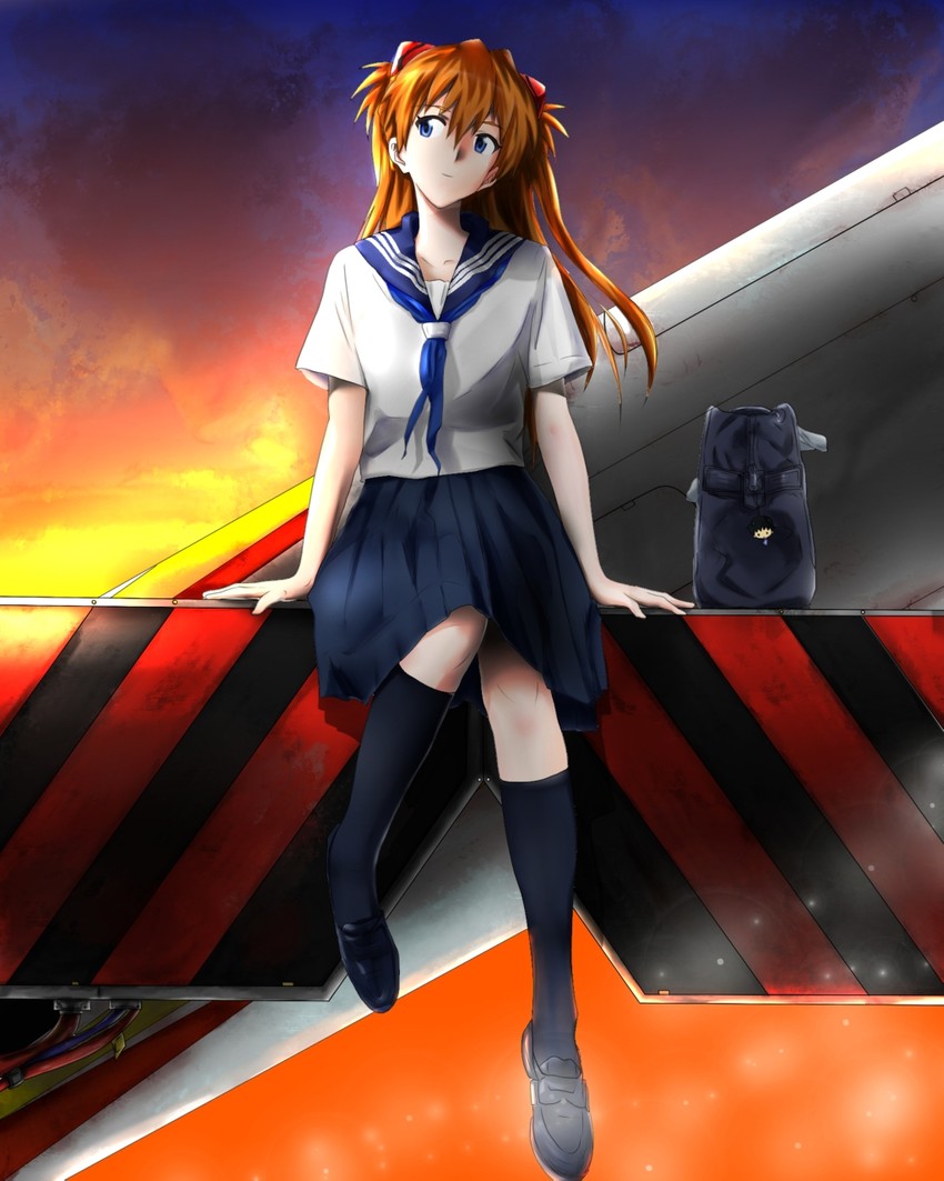 souryuu asuka langley (neon genesis evangelion) drawn by point@udon