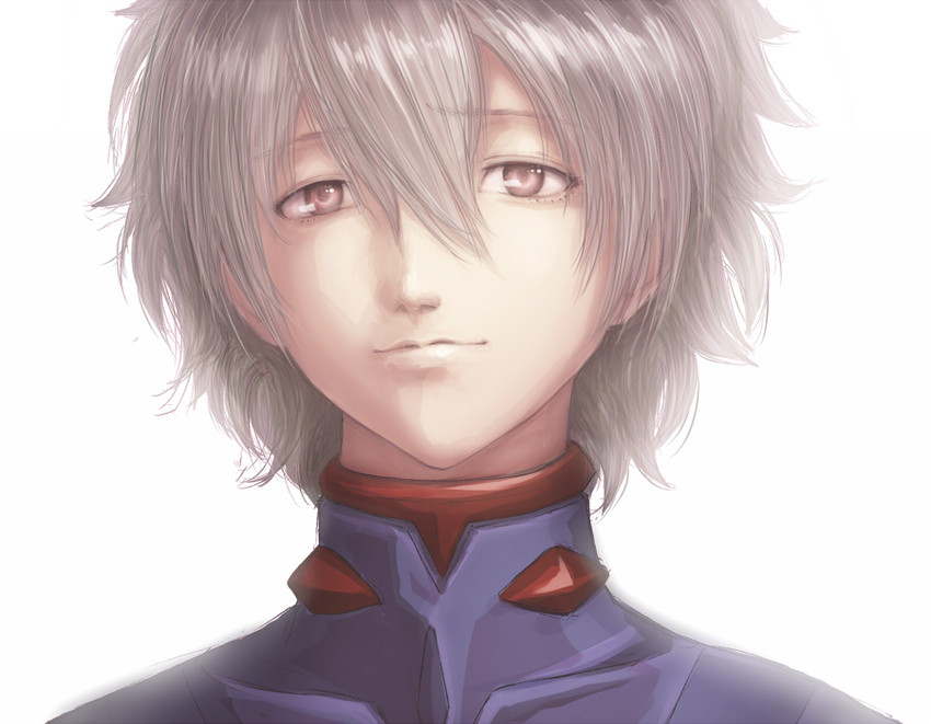 nagisa kaworu (neon genesis evangelion and 2 more) drawn by 123_(tyamaguch)