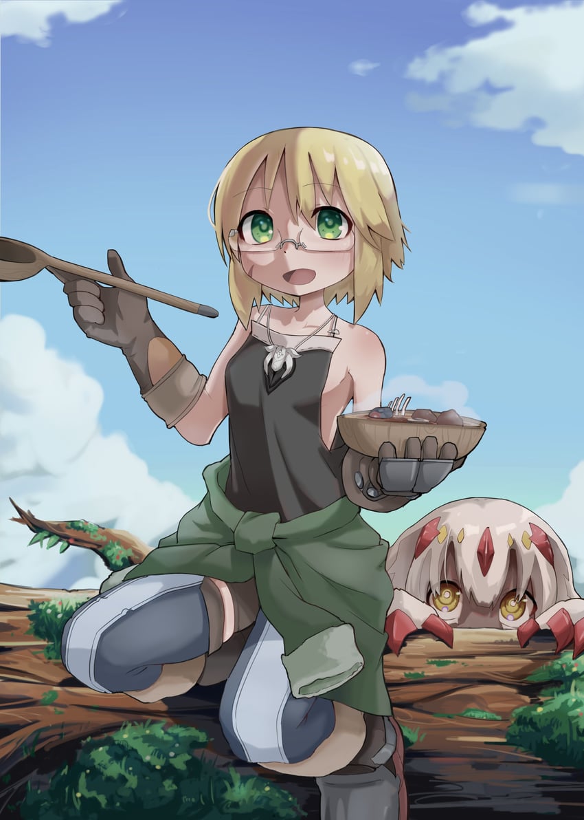 faputa and riko (made in abyss) drawn by jeck_mate