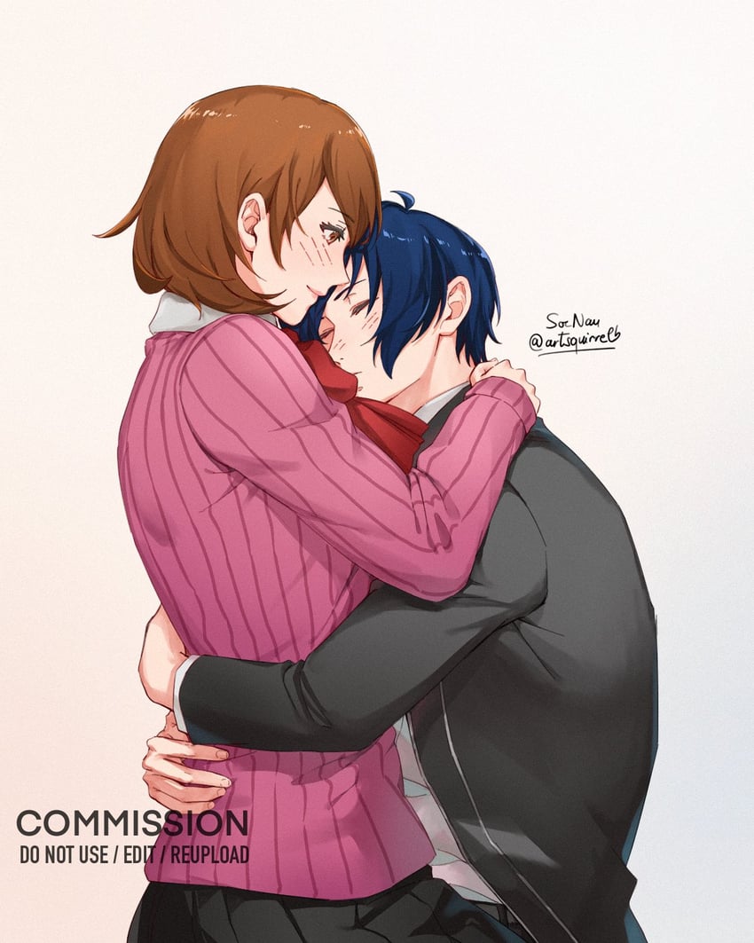 yuuki makoto and takeba yukari (persona and 1 more) drawn by soc_nau