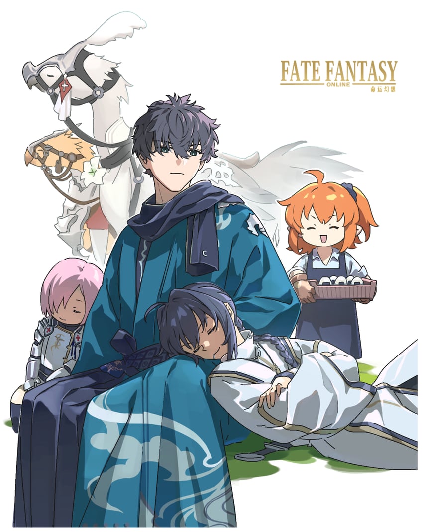 mash kyrielight, fujimaru ritsuka, yamato takeru, and miyamoto iori (fate and 3 more) drawn by formybestcp