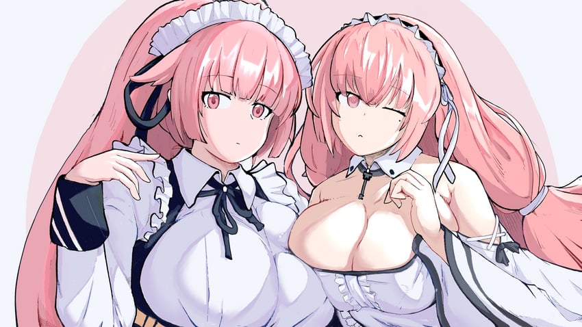 perseus and ntw-20 (azur lane and 1 more) drawn by saiskh