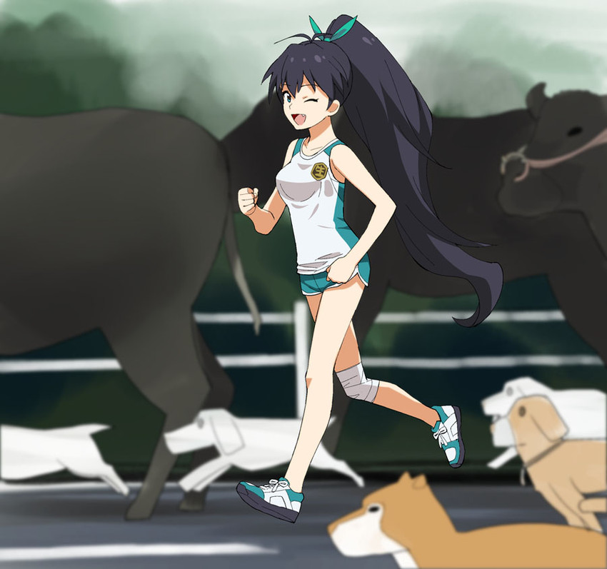 ganaha hibiki (idolmaster and 1 more) drawn by a1_(initial-g)