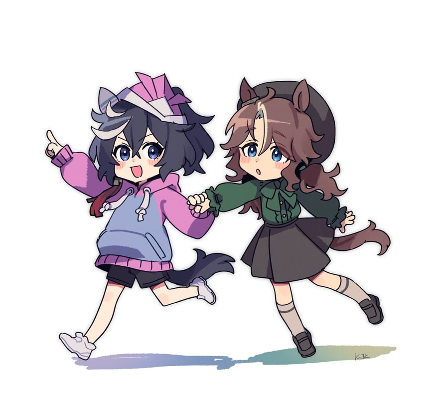 katsuragi ace and mejiro palmer (umamusume) drawn by fig_(lchijiku)