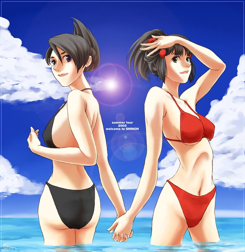 dawn and marley (pokemon and 1 more) drawn by akosan