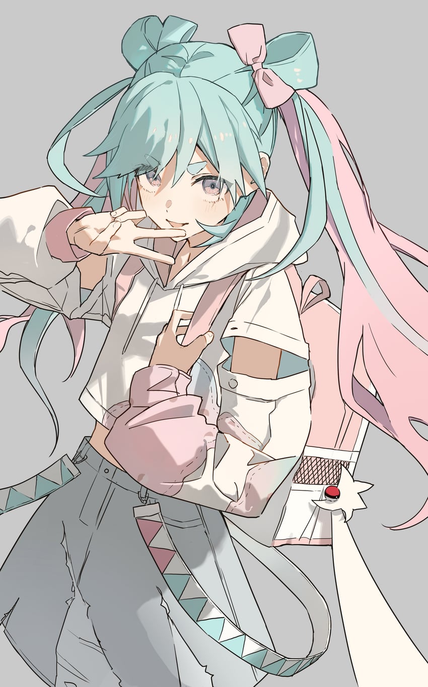 hatsune miku (pokemon and 3 more) drawn by yurun_(yurun_ume)