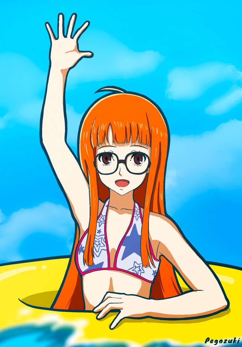 sakura futaba (persona and 2 more) drawn by pegozuki