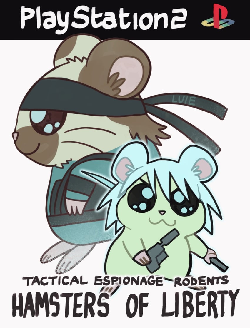 solid snake and raiden (metal gear and 2 more) drawn by brainrot_robot