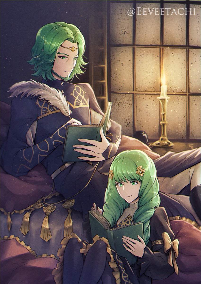 flayn and seteth (fire emblem and 1 more) drawn by eeveetachi